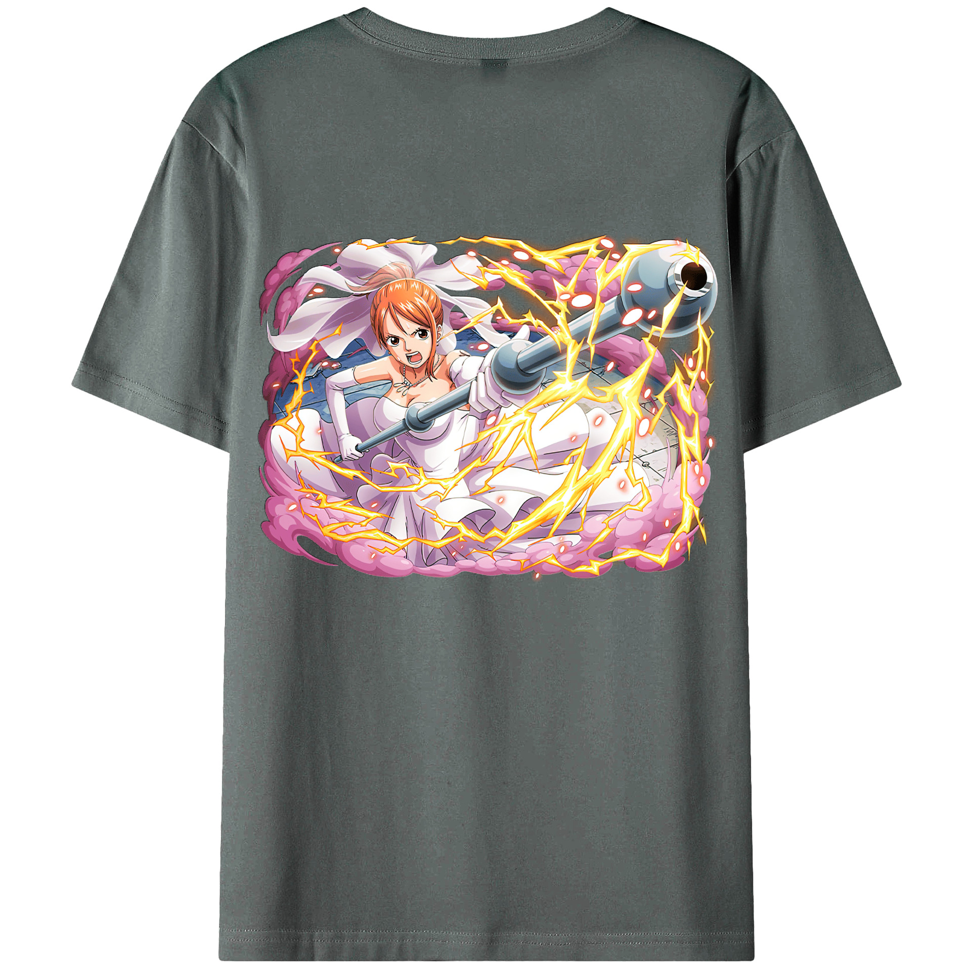 ワンピース ナミ ONE PIECE Nami 綿100％半袖Tシャツ（背面プリント）